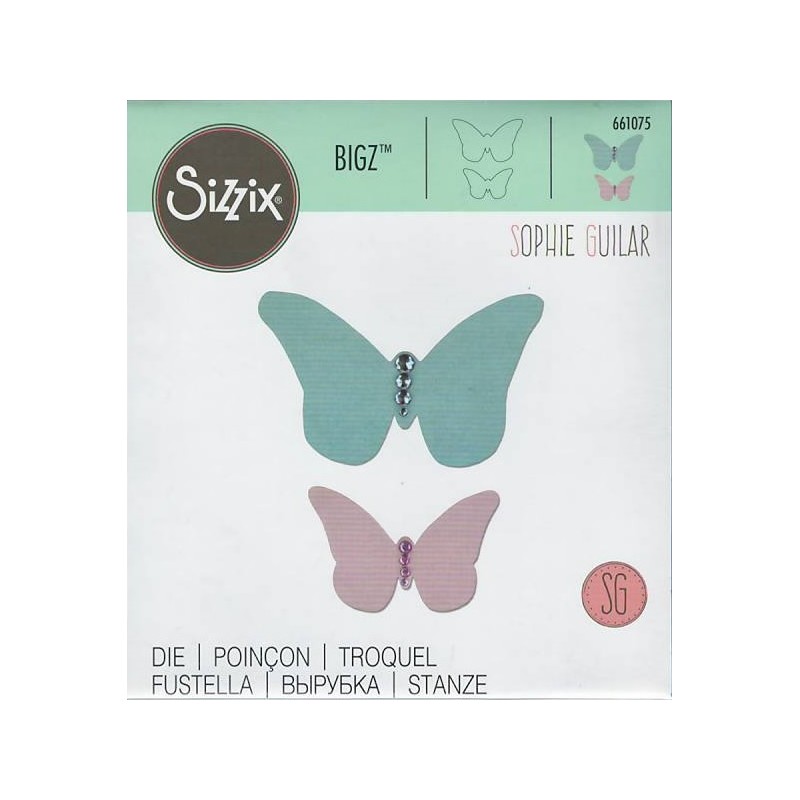 Spellbinders Set Fustelle E Lamine A Caldo Farfalle E Fiori - 2 Piastre + 4 Fustelle, Motivi Grandi