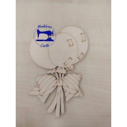 Palloncini in legno 10,8 x...
