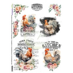 Carta Riso RIS-015 Rooster