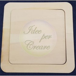 CORNICE IN LEGNO 25X25 CM